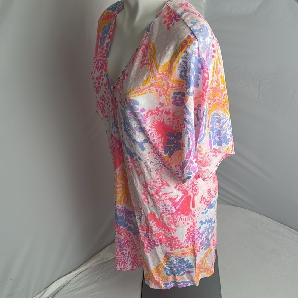 Lilly Pulitzer Paradise Pink Bohemian Beach Balleta Cover Up - Picture 4 of 10